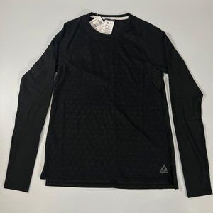 Reebok Women’s Athletic Extra Small XS SmartVent Long Sleeve T-shirt Black